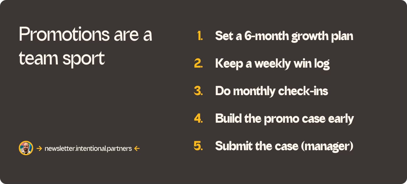 Text on a slide summarising the key 5 points of this post